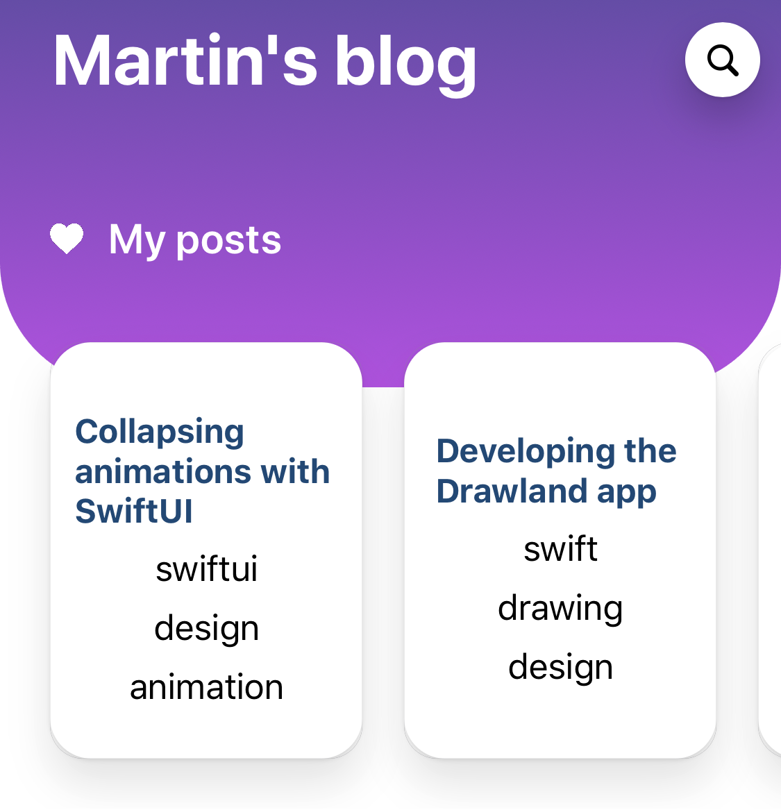 Collapsing top bar animation with SwiftUI – martinmitrevski